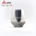 Ato Polygonal Angle Smoky Gray Tumbler Glass